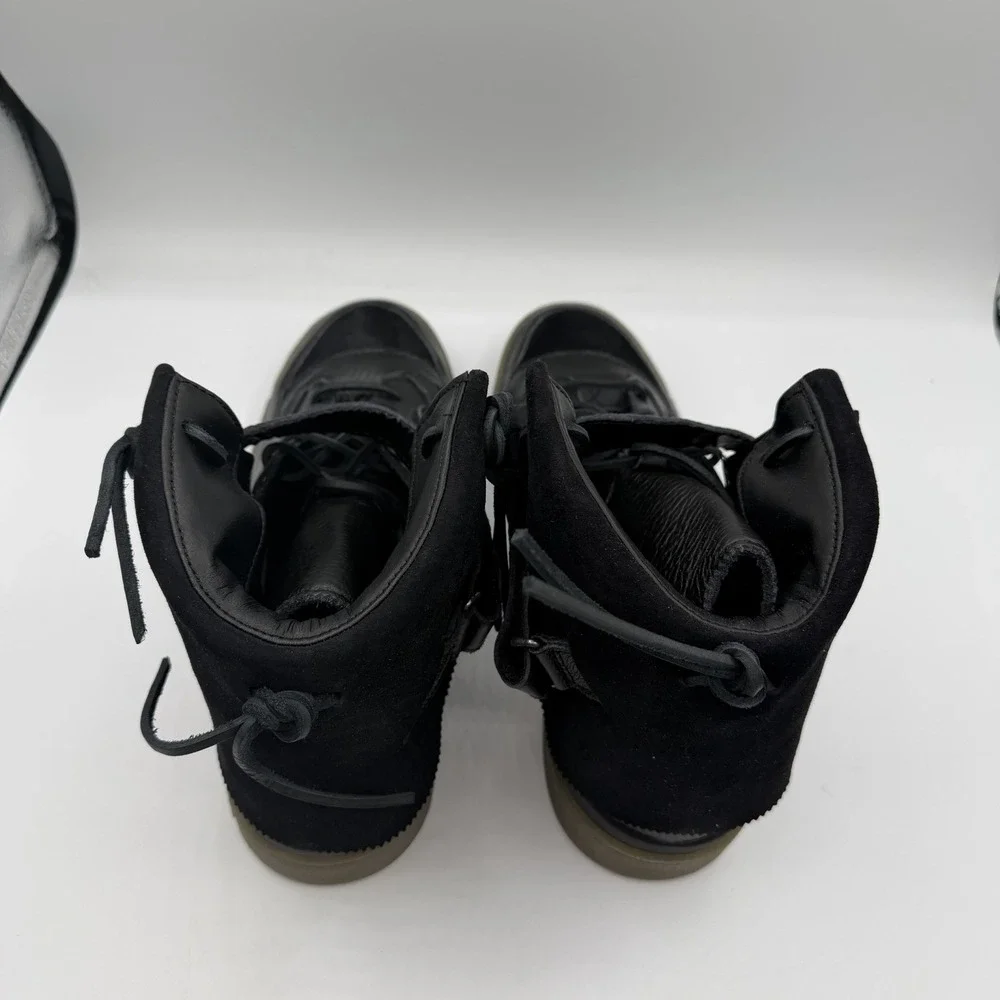 Adidas Forum Hi Moc Shoes Mens Sz 9.5 Black‎ Clay Suede Sneakers B27670